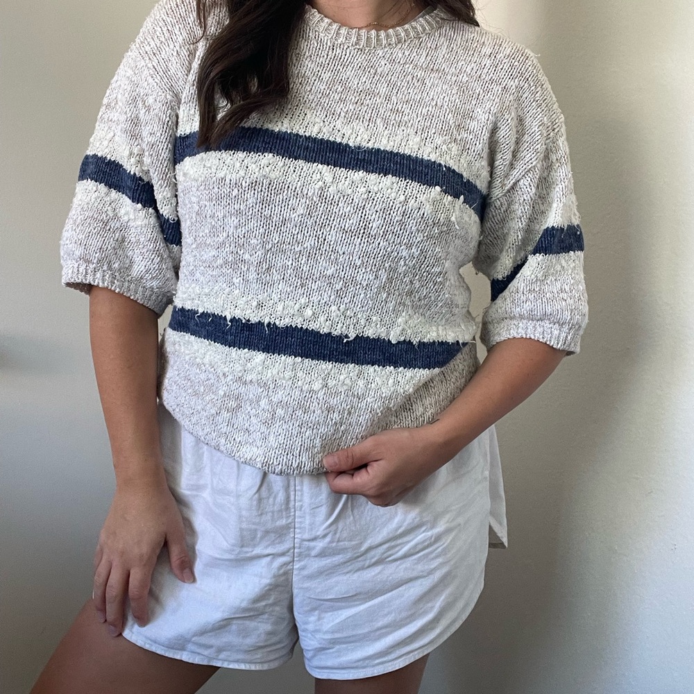 knit short sleeve top